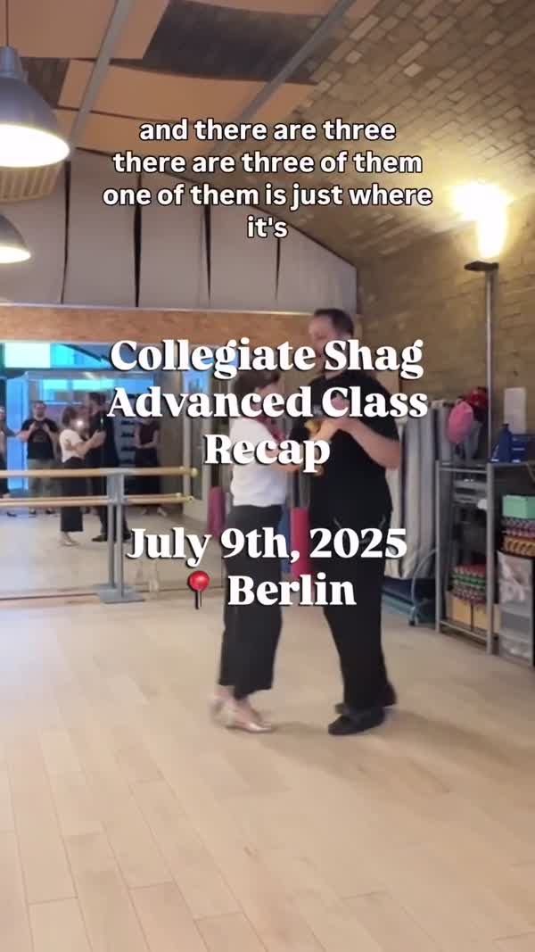 Advanced shag class in Berlin with Charlotte Liebenow